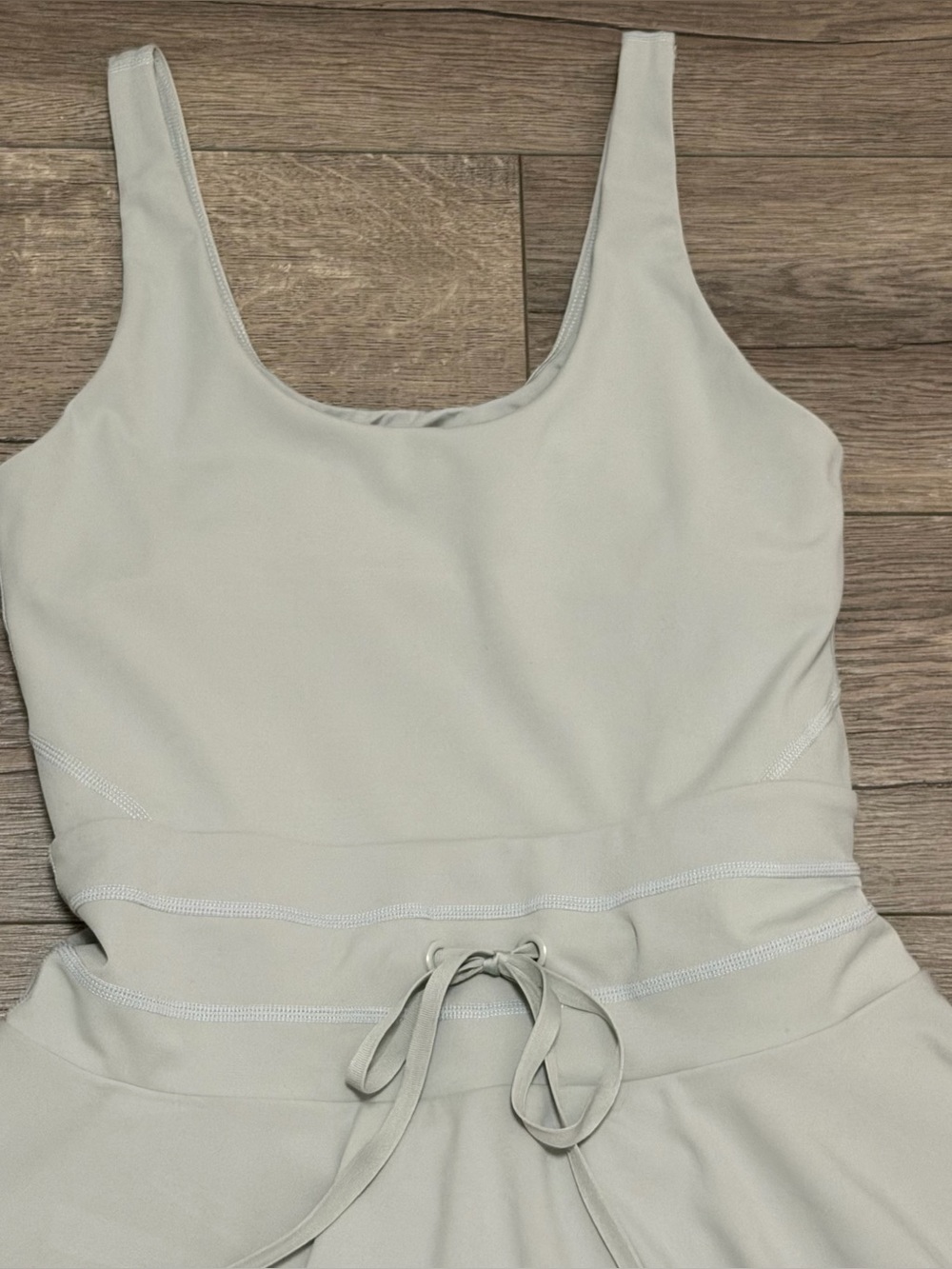 Popflex Women Twirl Dress ActiveFit & Flare Built in Shorts Sage Green Sz M - Picture 4 of 8